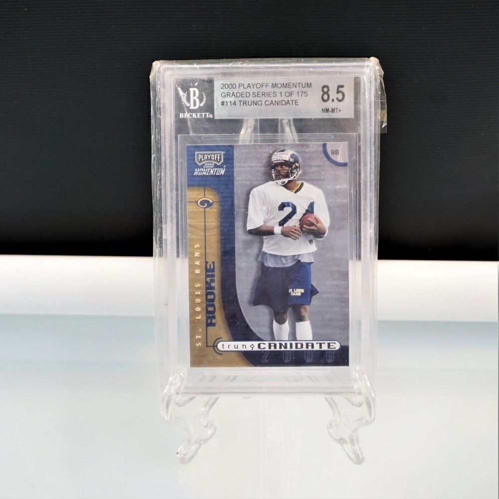 2000 Playoff Momentum Graded Trung Candidate RC St. Louis Rams Card #114 BGS 8.5